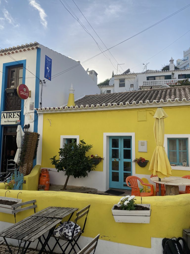 Yellow colourful House Burgau Algarve