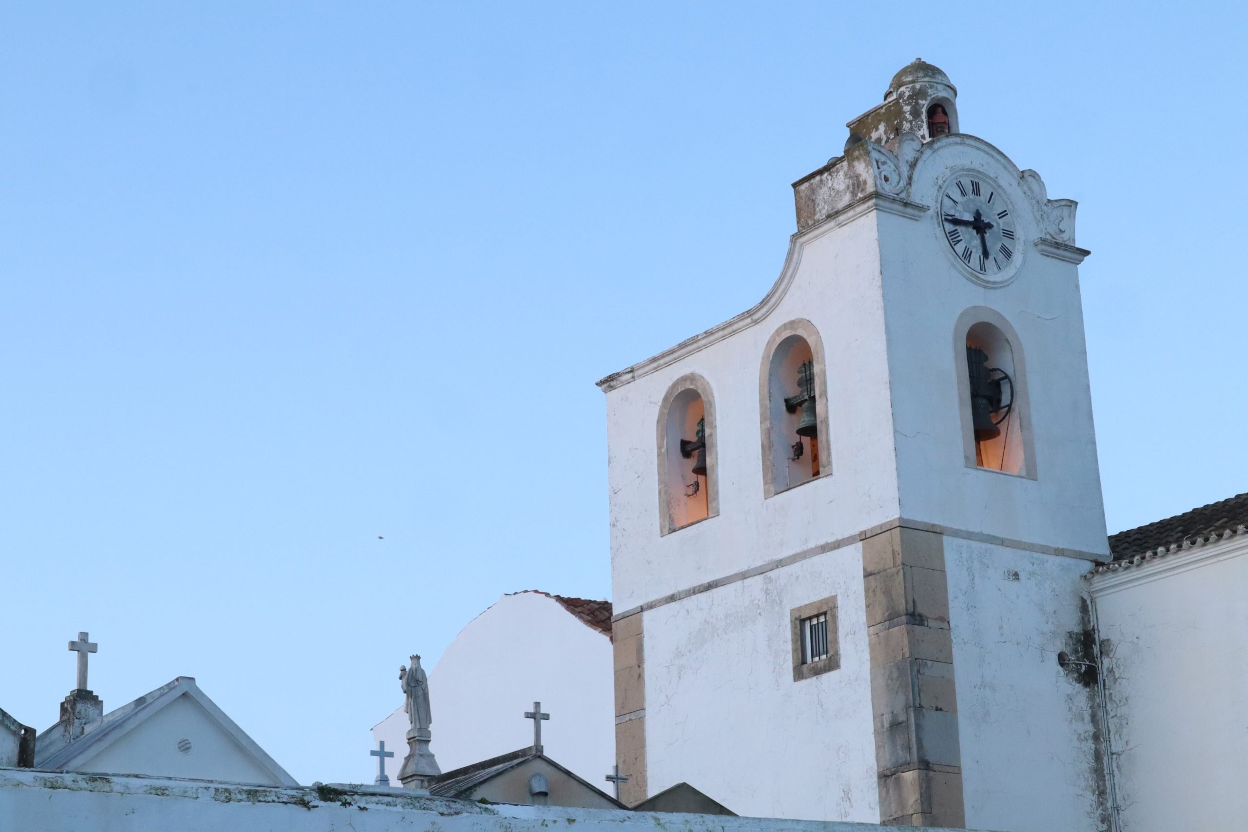 Church tower Fuseta Algarve